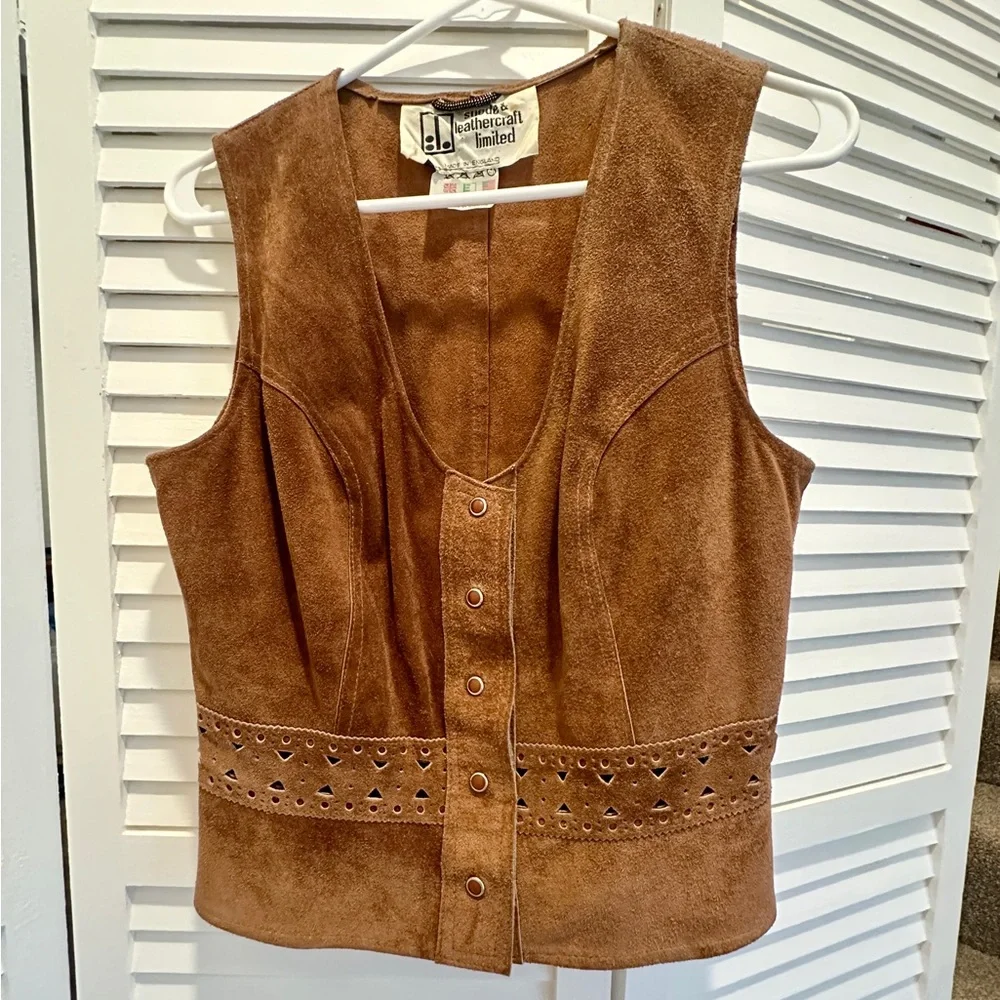 Brown Suede Vest - Picture 11 of 12
